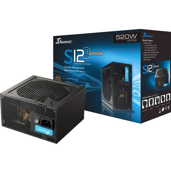 Seasonic S12II 520 SS-520GB 520W 80+ Bronze ATX12V & EPS12V Direct Cable Wire - Picture 1 of 1